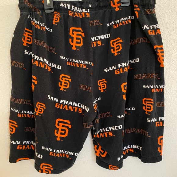 SF Giants Men’s Pajama Shorts Drawstring Adjustable Front, Size Large - Picture 3 of 3